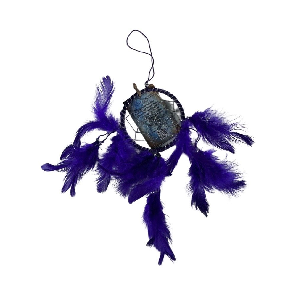 Dream Catcher- Purple with Feathers (Small)