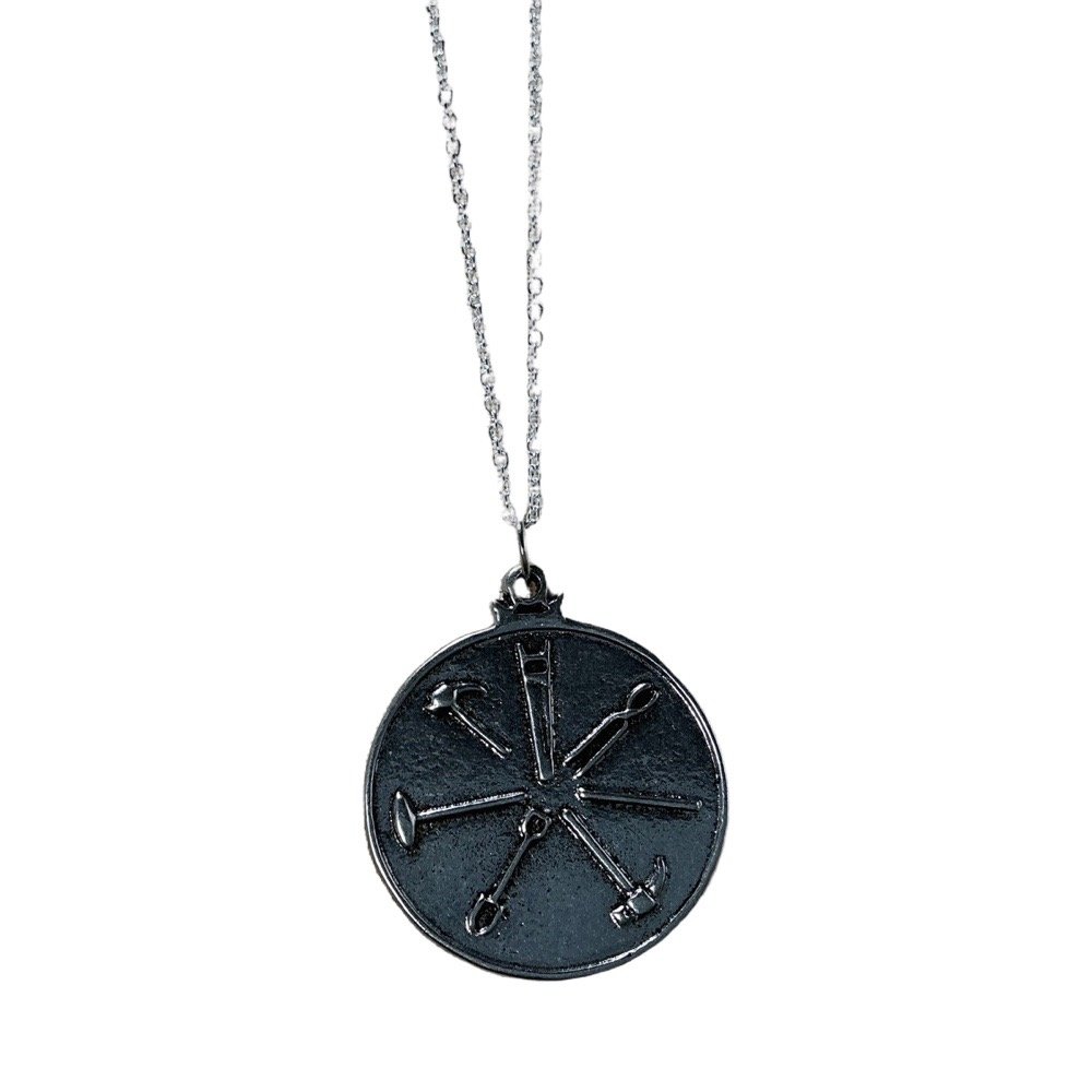 J1732- 7 AFRICAN POWERS Talisman Necklace- Silver w chain 7 AFRICAN POWERS Talisman Necklace- Silver w chain