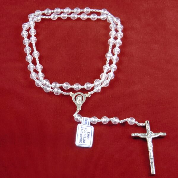 Birth Gemstone Rosary - April ( Crystal)