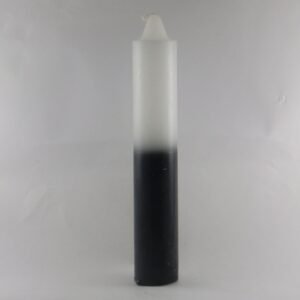 White and Black Double Action Jumbo Candle