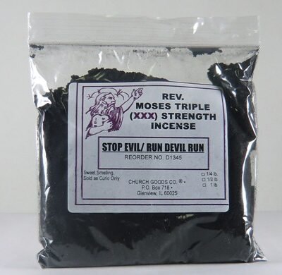 Rev. Moses Triple Strength Incense - Stop Evil/ Run Devil Run
