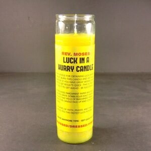 Rev. Moses Luck In A Hurry Blessed/Dressed/Fixed Candle