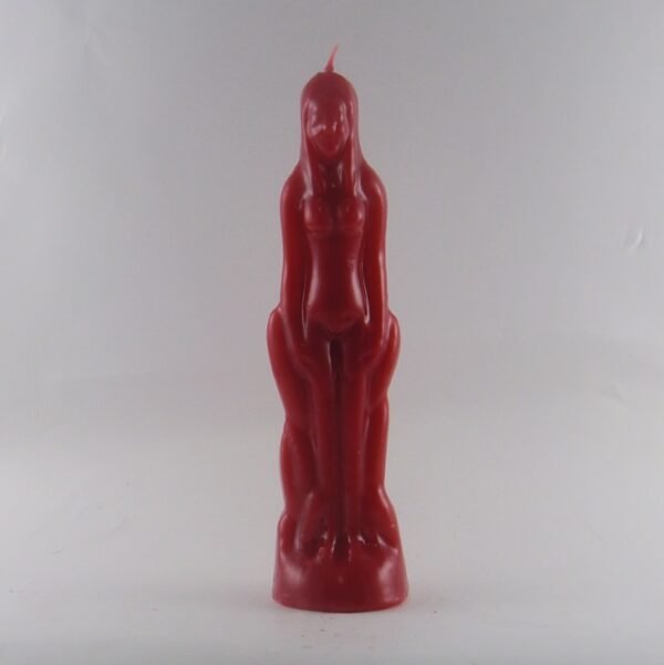 Red Woman Candle