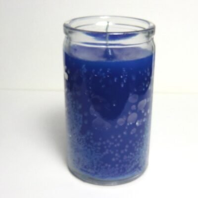Blue 50 Hour Glass Candle