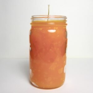 Orange 50 Hour Glass Candle