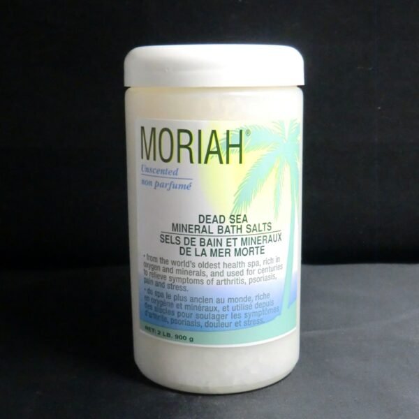 Moriah Dead Sea Salt Unscented 2 lb Jar (Protection from All)