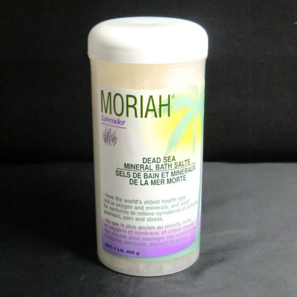 Moriah Dead Sea Salt 1 lb (High John the Conqueror) Lavender Scented Jar