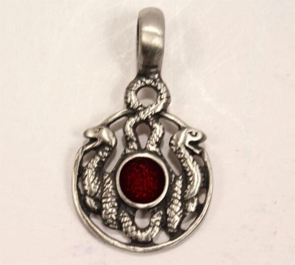 Double Power Reversible Snake Pendant Necklace