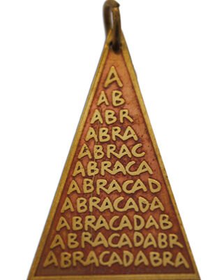 Abraca Triangle Charm for Unexpected Good Fortune - Magical Amulets & Talismans