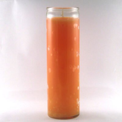Blessed Orange Plain 7 Day Candle