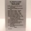 St. Francis of Assisi Prayer Card