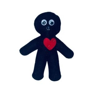 BLACK/WHITE BLESSED VOODOO DOLL