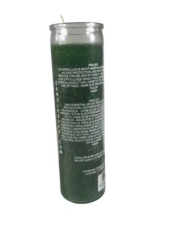 C7663 ST MARTHA CANDLE BACK