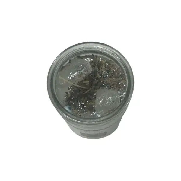 cleansing peace and happiness gemstone candle -picture 2