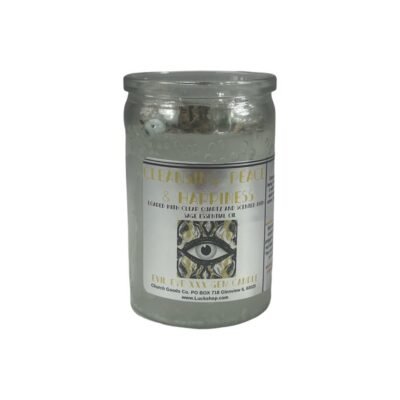 cleansing peace and happiness gemstone candle c1263