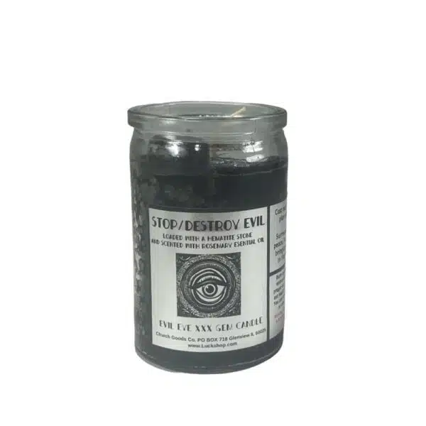 top destroy evil gemstone candle