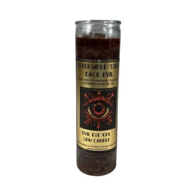 7 Day Reversible Turn Back Evil Eye XXX Gemstone Candle
