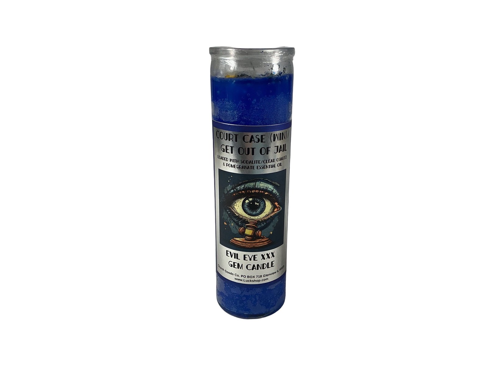 Court Case (Win) Get out of Jail Evil Eye XXX Gemstone Candle