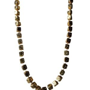 Gold Lucky Dice Power Necklace