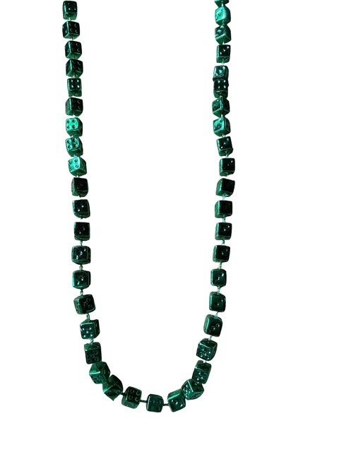 Green Lucky Dice Power Necklace