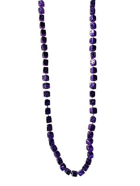Purple Lucky Dice Power Necklace