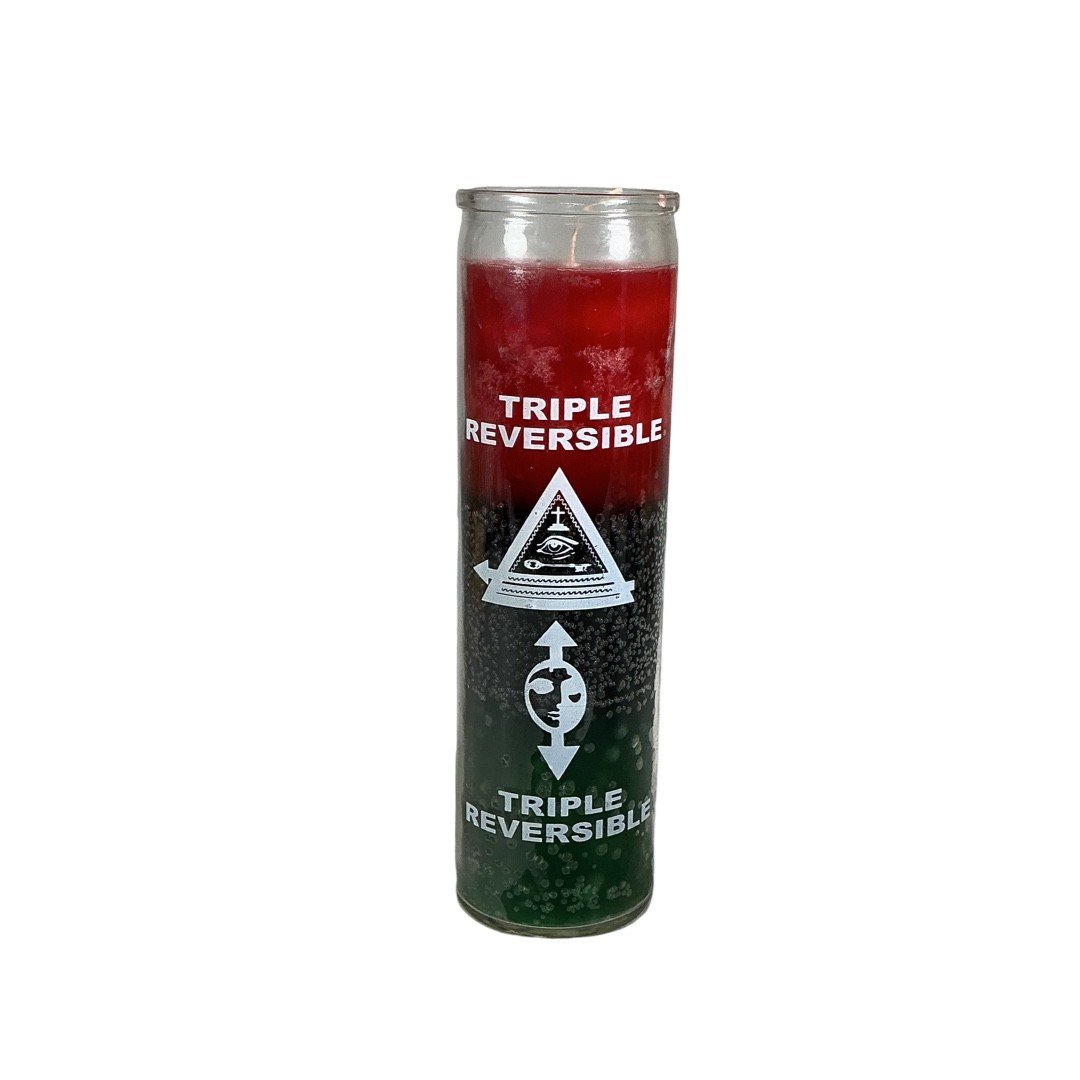 Reversible Triple xxx Candle - money, remove